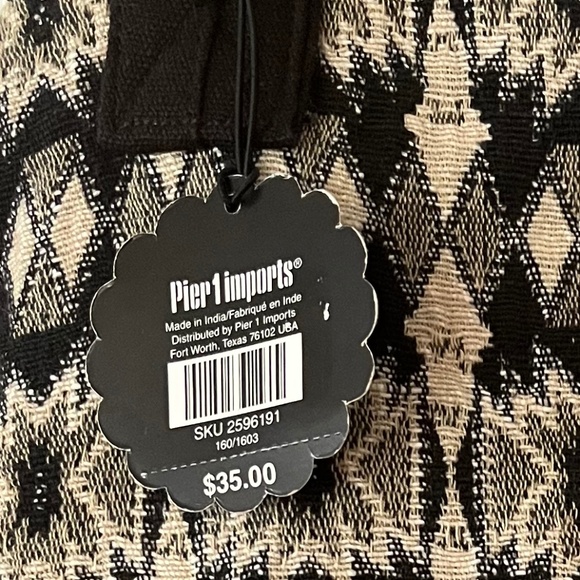 NEW Pier 1 Embroidered Tribal Bohemian Tote Computer Bag - Picture 7 of 7